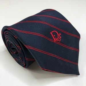 Christian Dior men’s polyester/silk tie